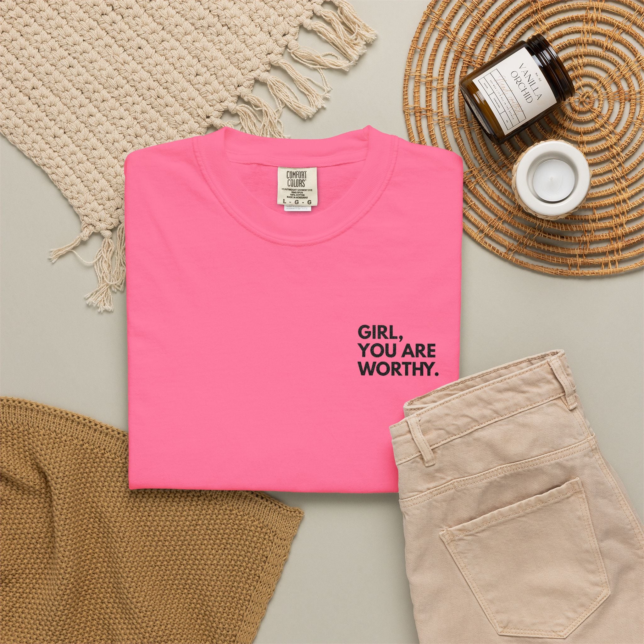 GYAW Signature Embroidered Tee (Comfort Colors)