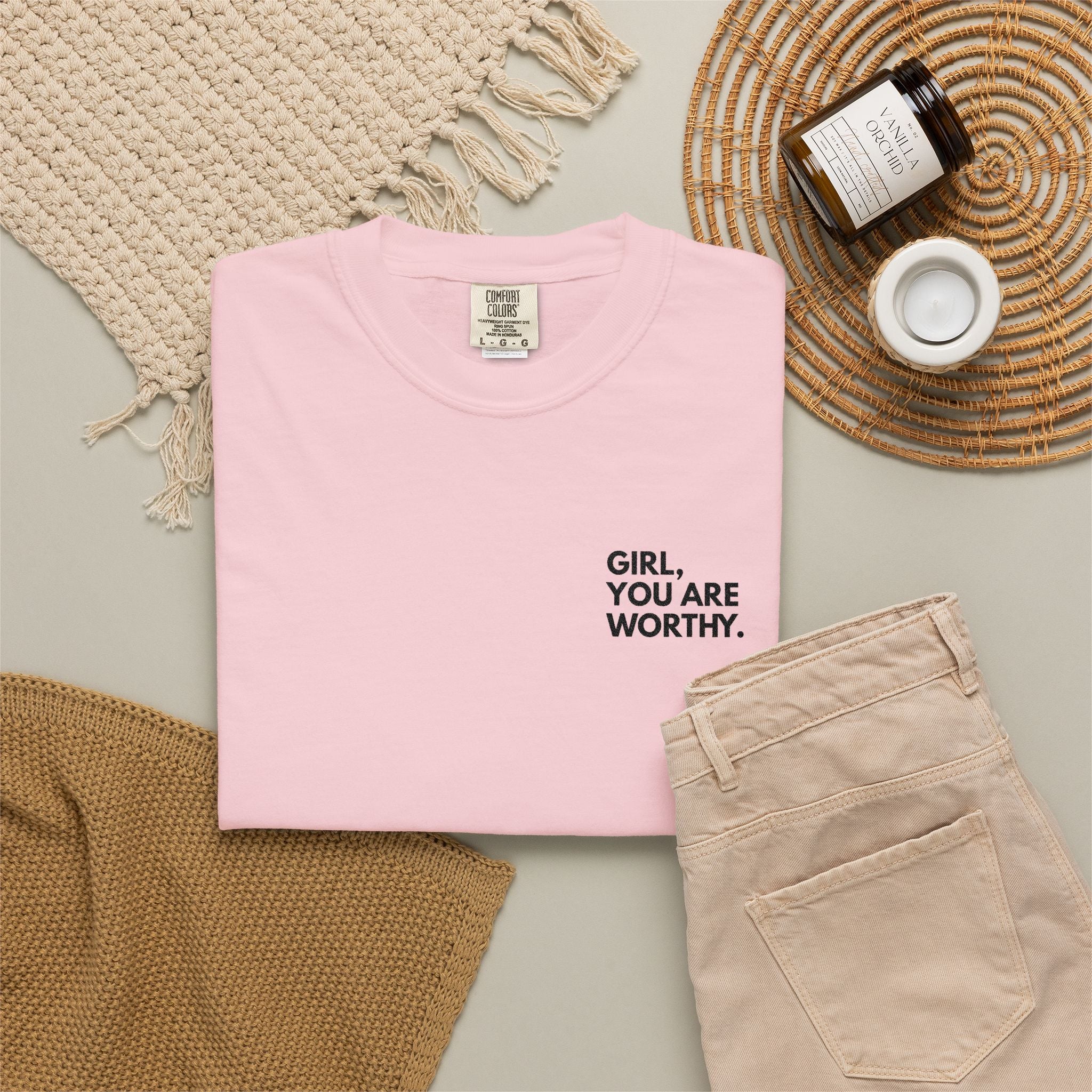 GYAW Signature Embroidered Tee (Comfort Colors)