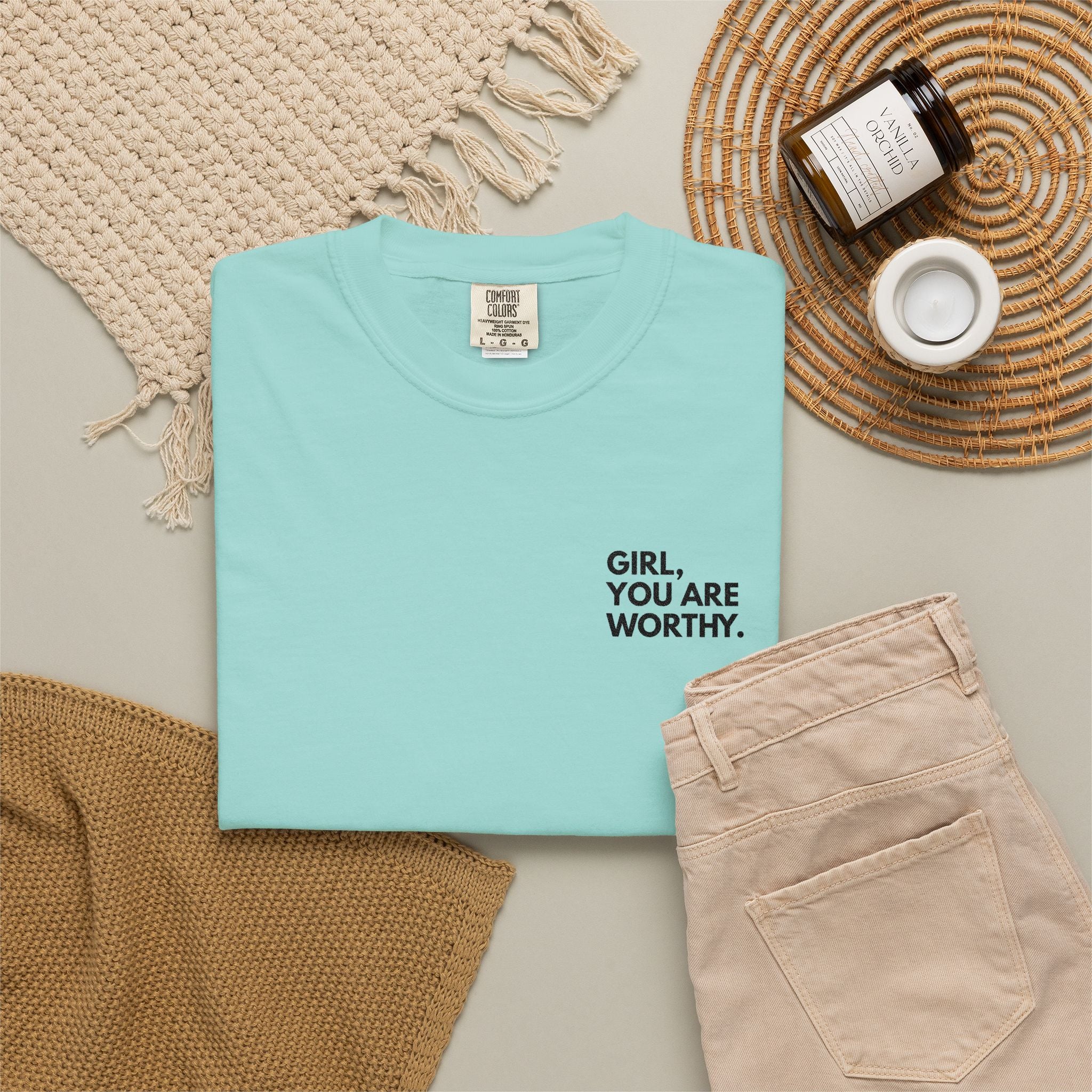 GYAW Signature Embroidered Tee (Comfort Colors)