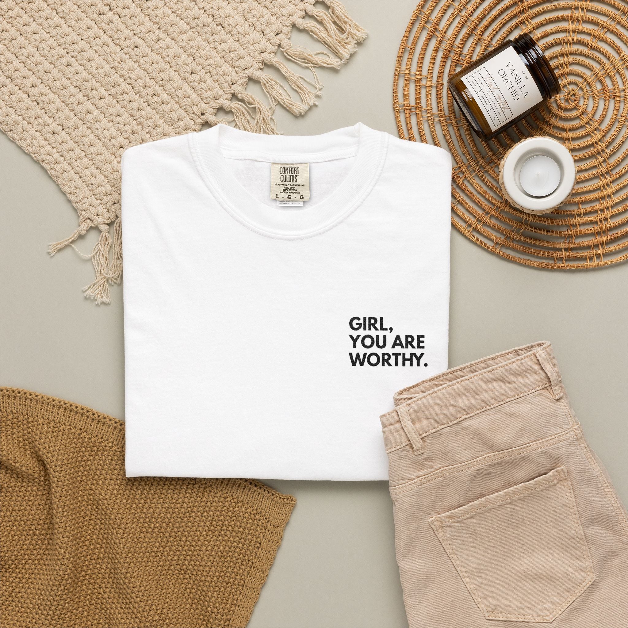 GYAW Signature Embroidered Tee (Comfort Colors)